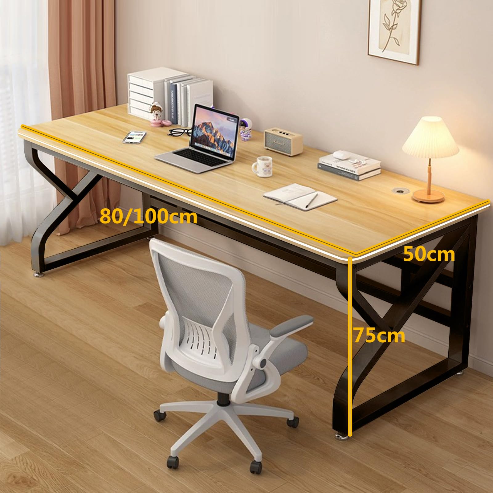 木製 ゲーミングデスク/PCデスク 幅80/100cm×奥行50cm Amazon | 木製 ゲーミングデスク/PCデスク 幅80/100cm×奥行50cm 簡単